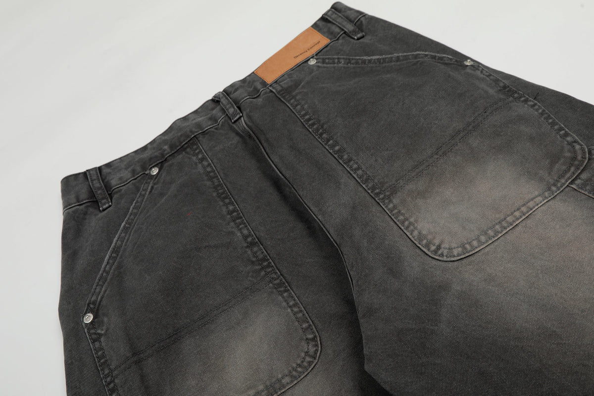Pantalon large en jean délavé style utilitaire Madxmarx