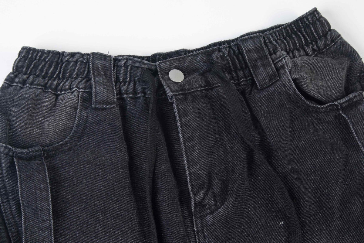 Madxmarx Multi-Pocket Baggy Denim Jeans