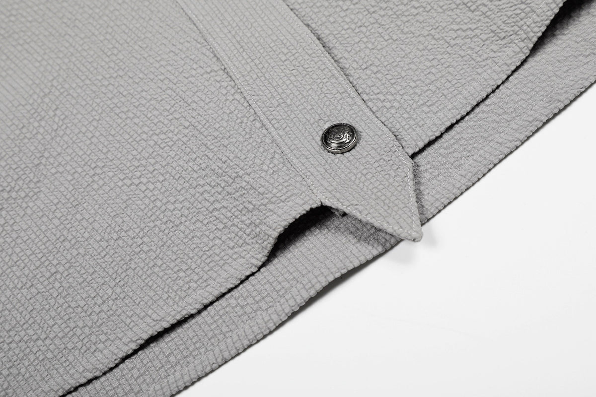 Madxmarx “Asymmetrical Stand-Collar Shirt”