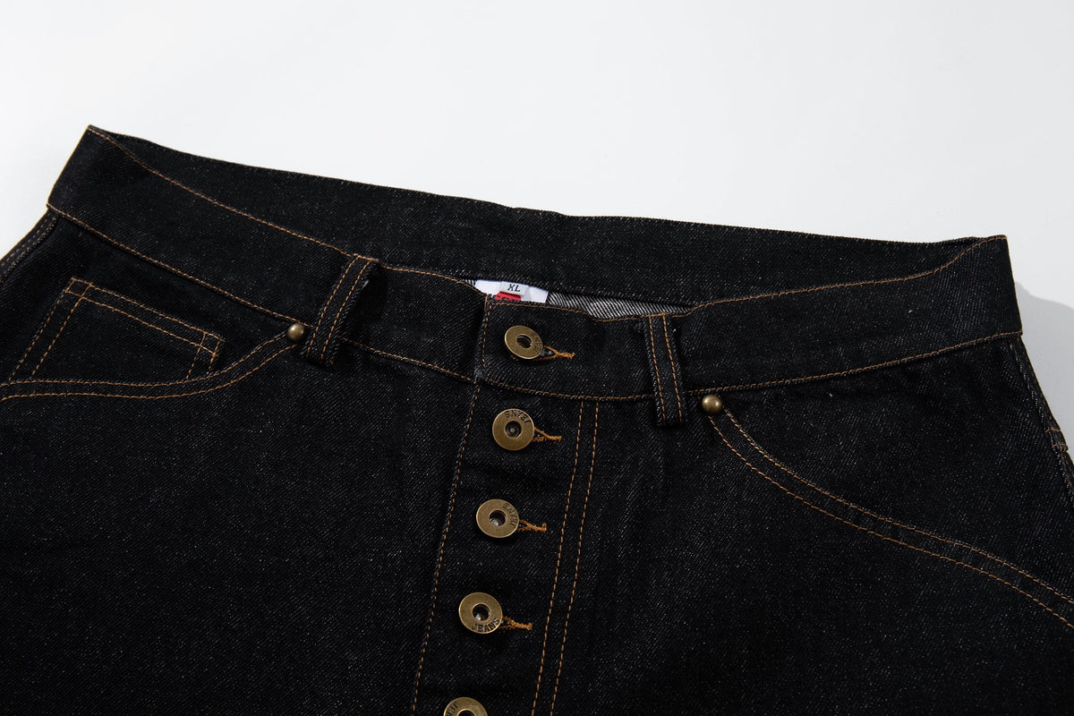 Pantalon en jean large à empiècement incurvé Madxmarx