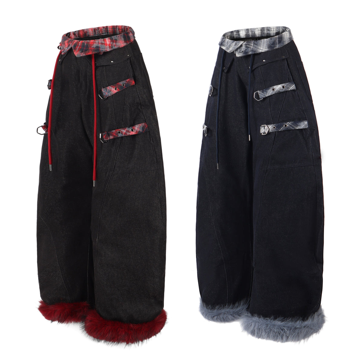 Pantalon fuselé en similicuir doublé de flanelle Madxmarx