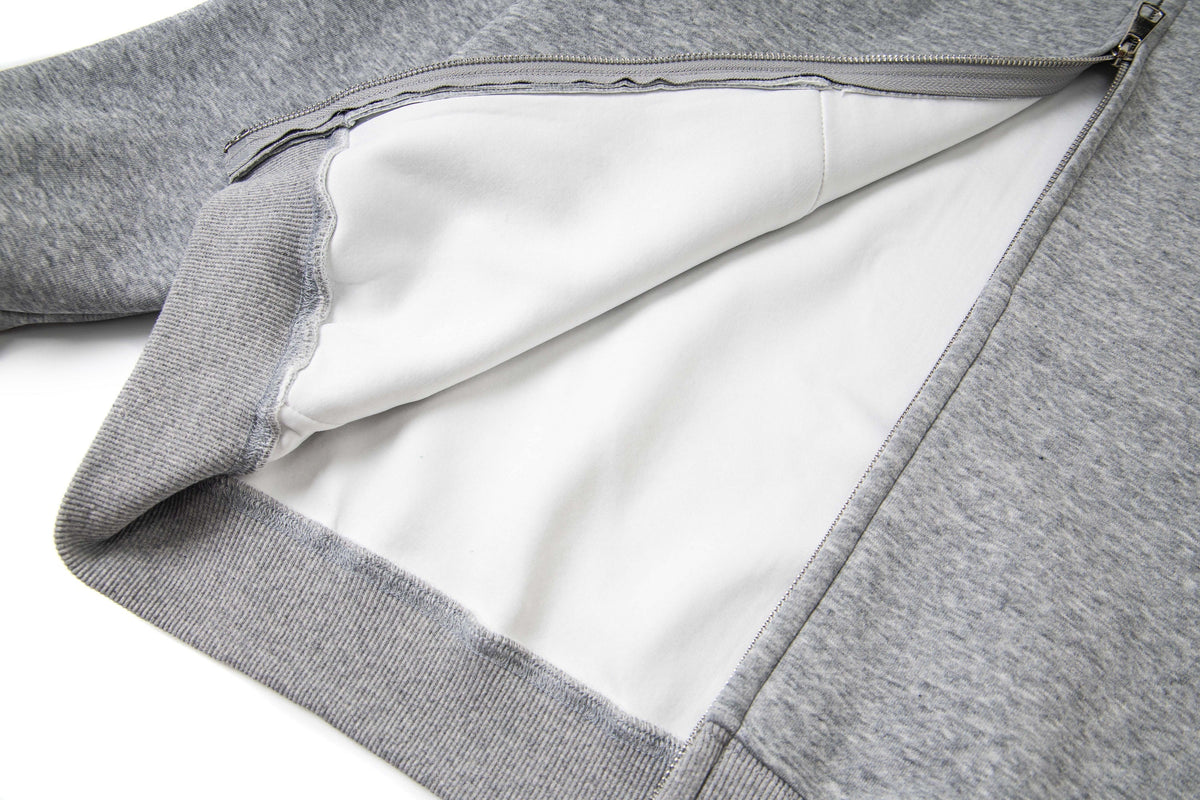 Madxmarx Rhinestone Cross Zip Hoodie