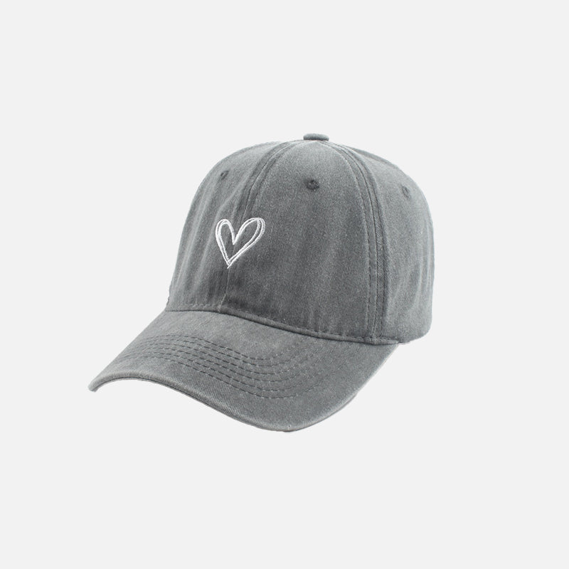 Heart Embroidery Cap
