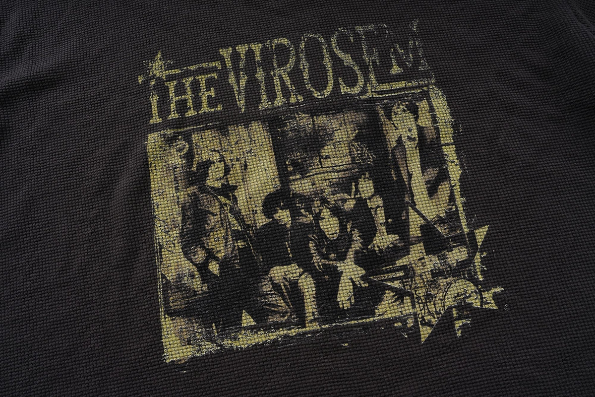 Madxmarx Vintage Band Waffle Long Sleeve Tee