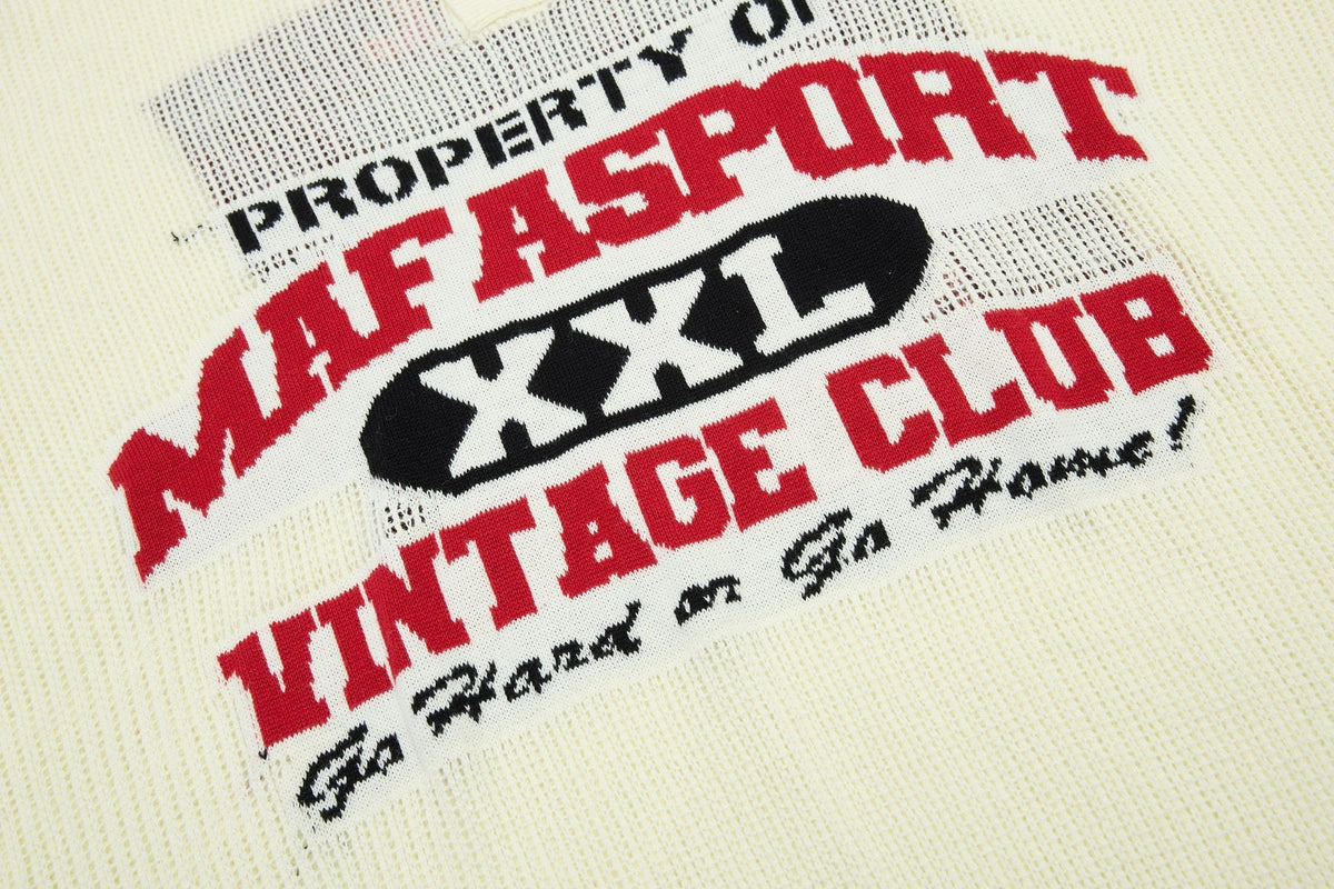 Madxmarx “Varsity Knit Polo”