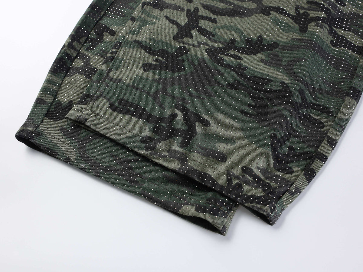 Madxmarx Camouflage Wide-Leg Jeans