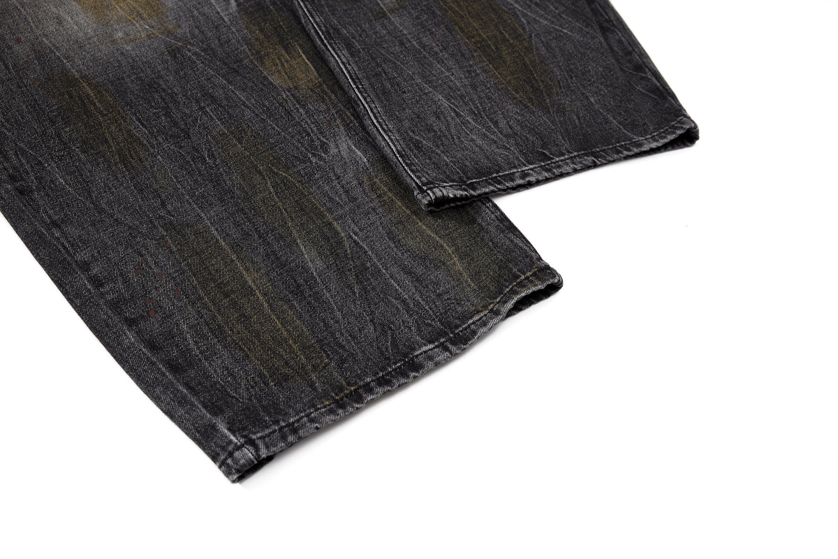 Pantalon en jean incurvé délavé vintage Madxmarx
