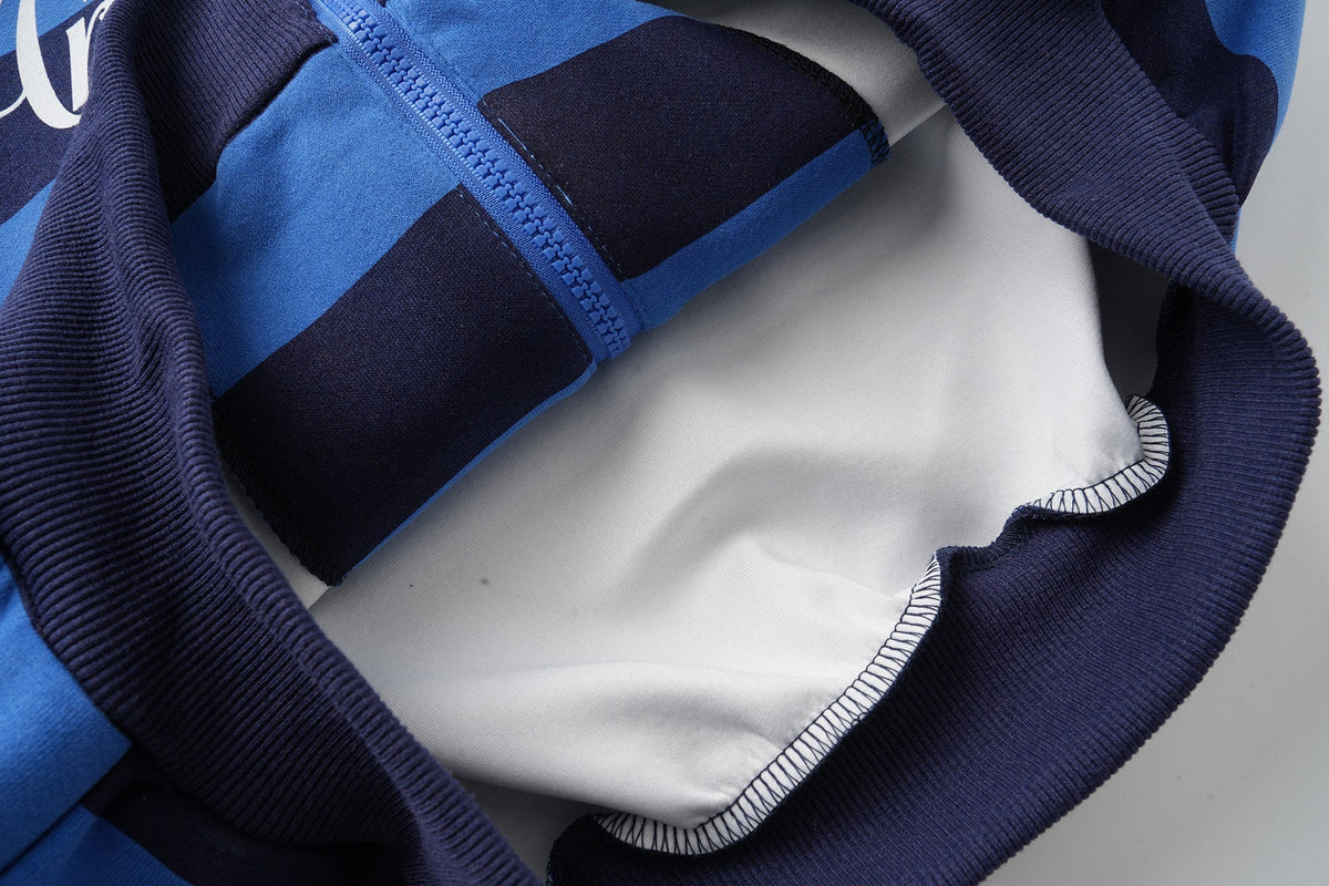 Madxmarx Striped Zip Hoodie