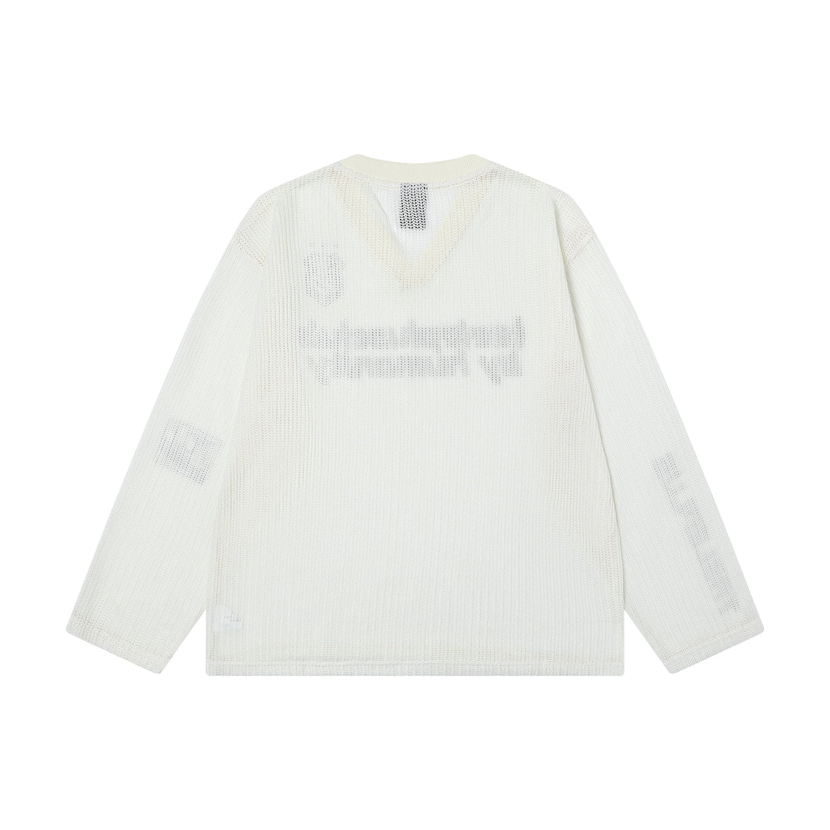 Madxmarx Mesh V-Neck Long Sleeve Tee