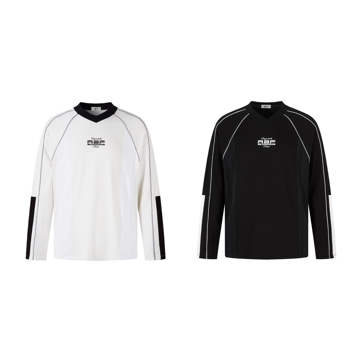 Madxmarx Contrast Panel Long-Sleeve Top