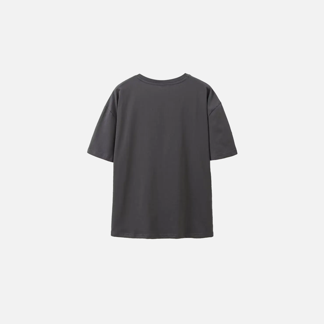 Stylish Gray Cotton Print T-Shirt