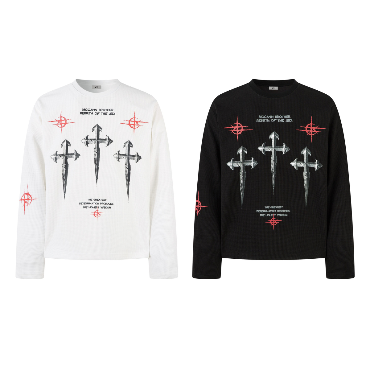 Madxmarx Gothic Cross Long Sleeve Tee