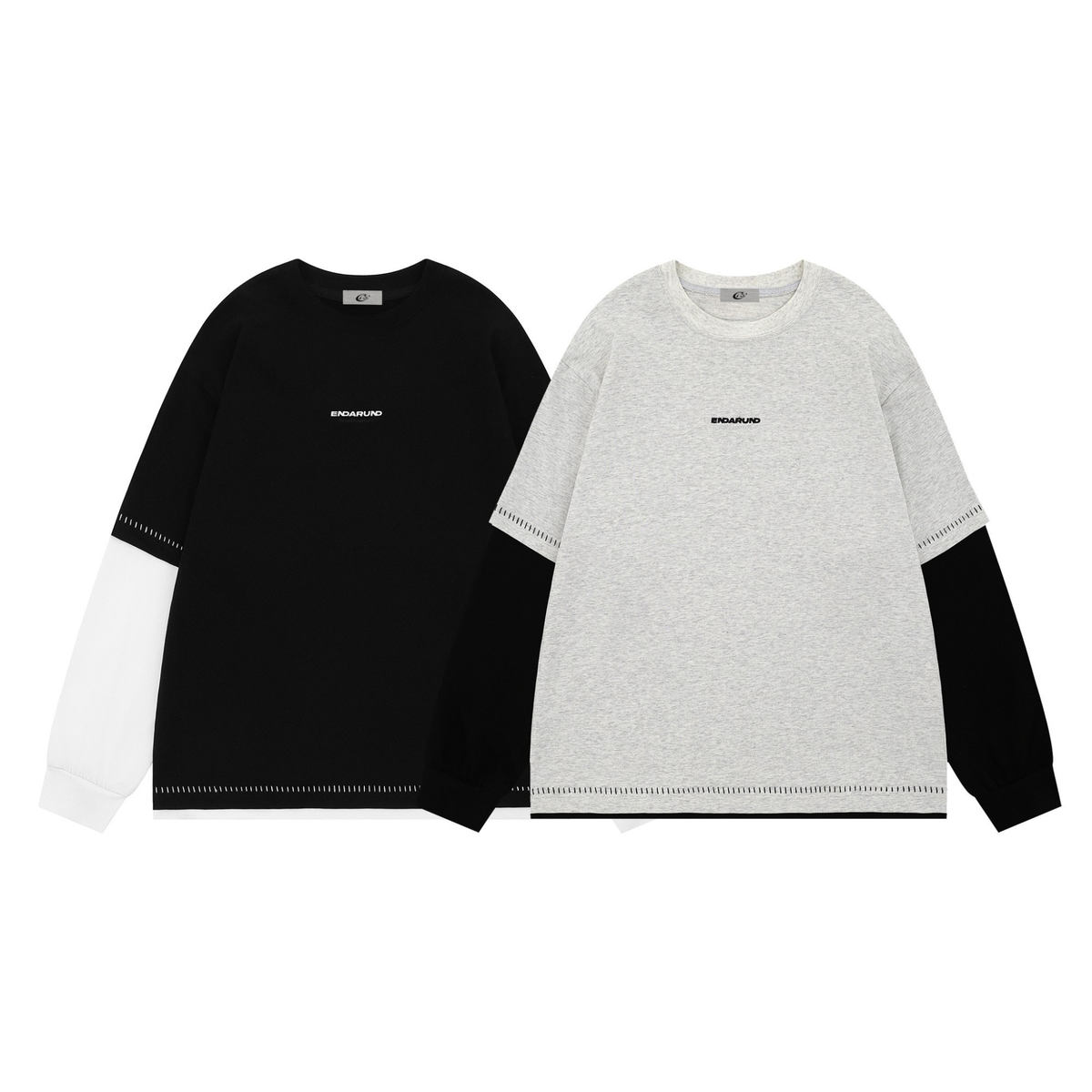 T-shirt à manches longues superposées Madxmarx Contrast