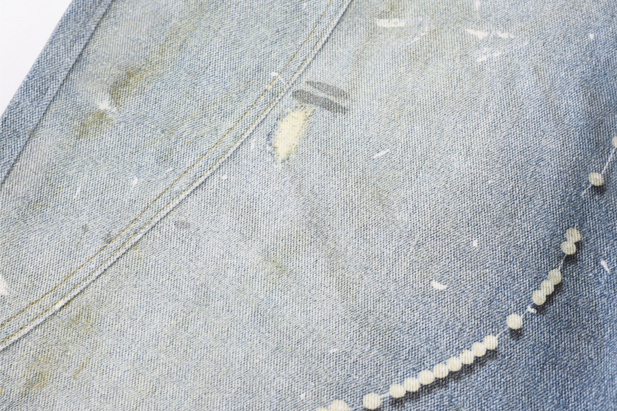 Jeans tonneau délavés à détails noués Madxmarx