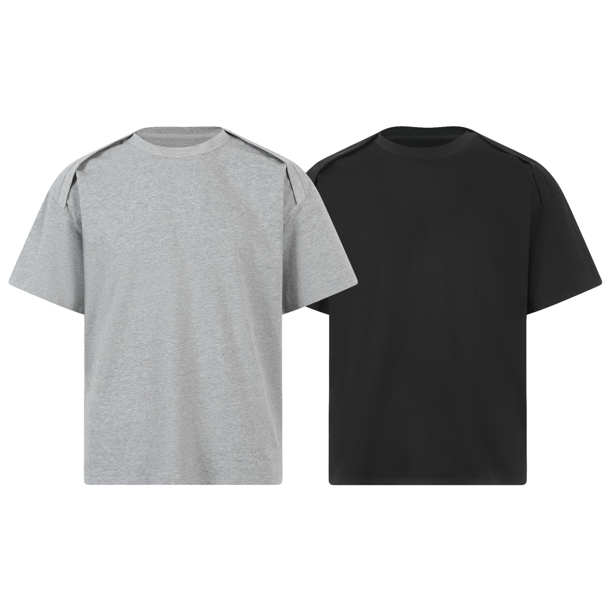Madxmarx “Fold-Panel” Structured Short-Sleeve Tee