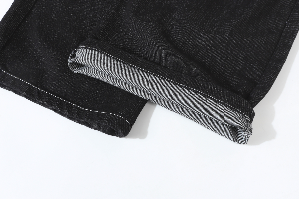 Madxmarx Buckle Detail Wide-Leg Denim Pants