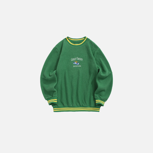 Moletom Felpudo Bordado Mountain Sun - Verde / XXL
