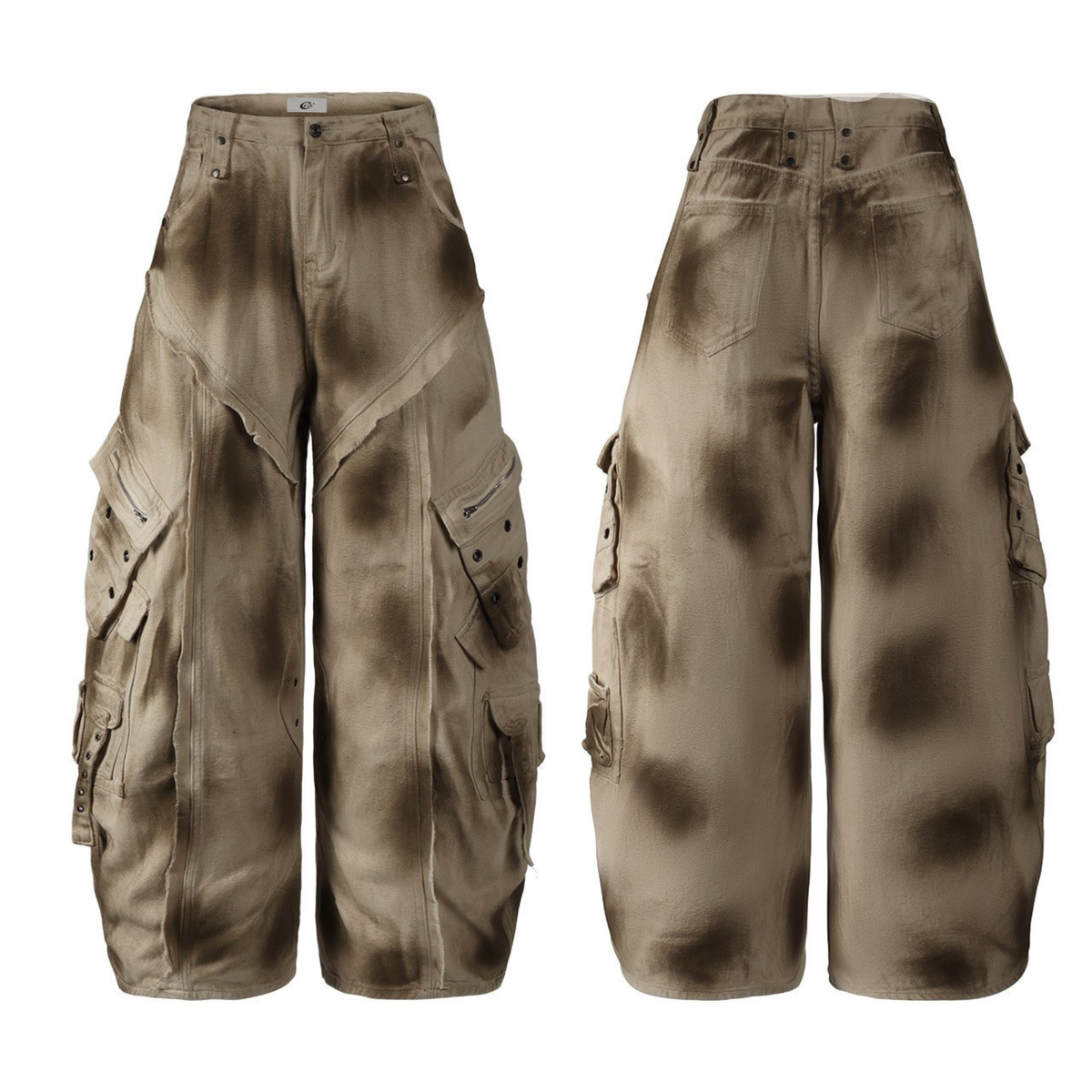 Pantalon cargo style tonneau vieilli Madxmarx