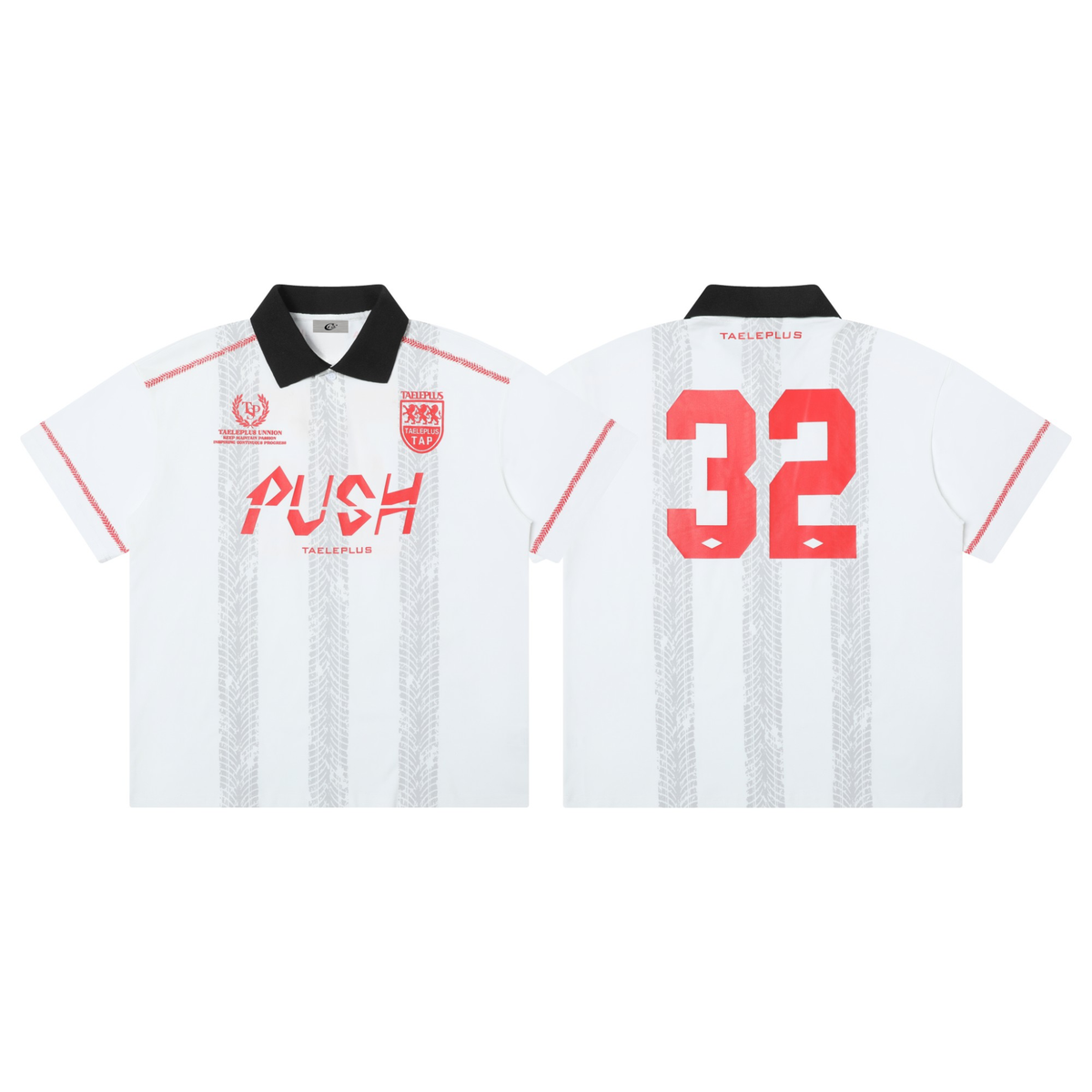 Madxmarx “PUSH” Contrast Collar Soccer Jersey