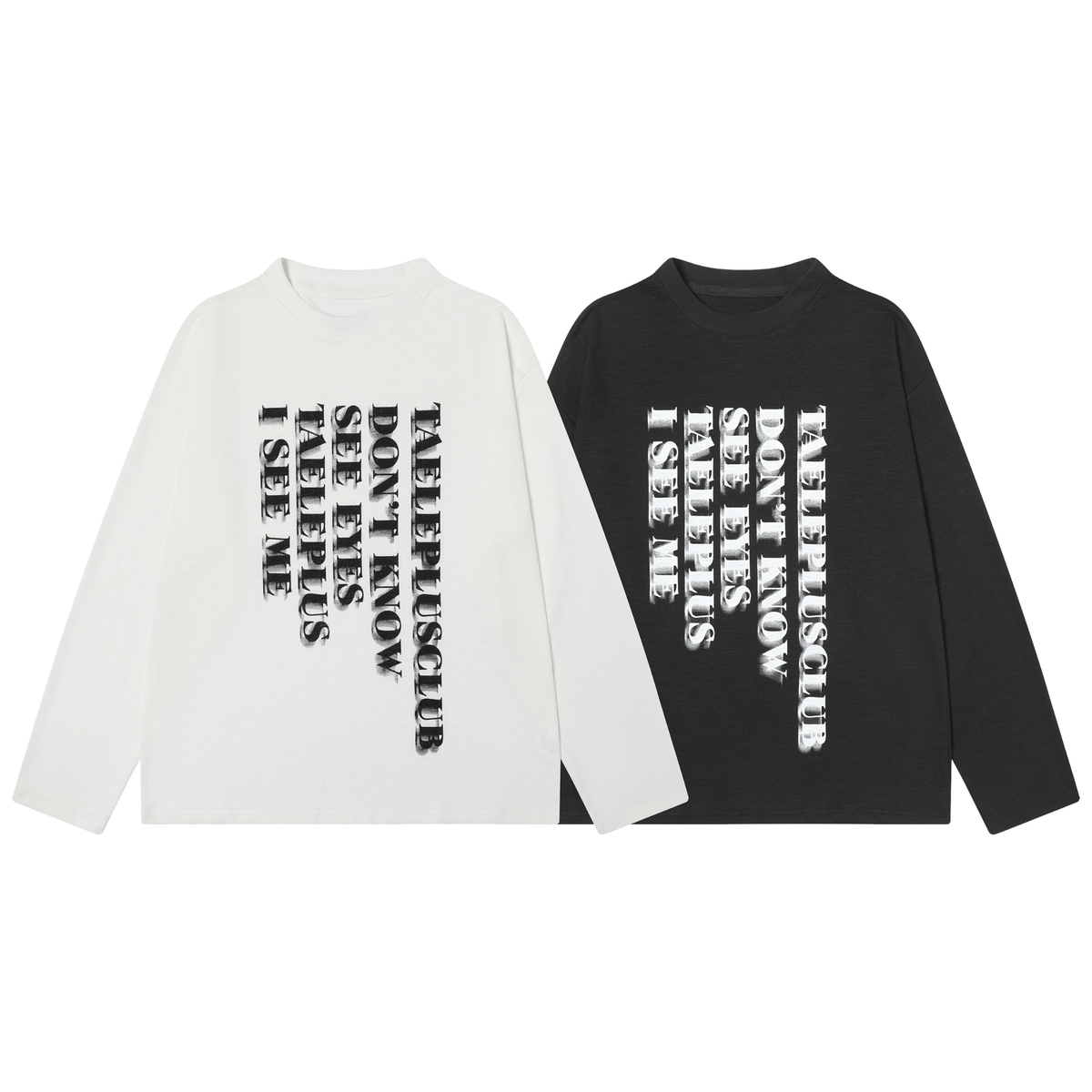 Madxmarx Vertical Shadow Graphic Long Sleeve Tee