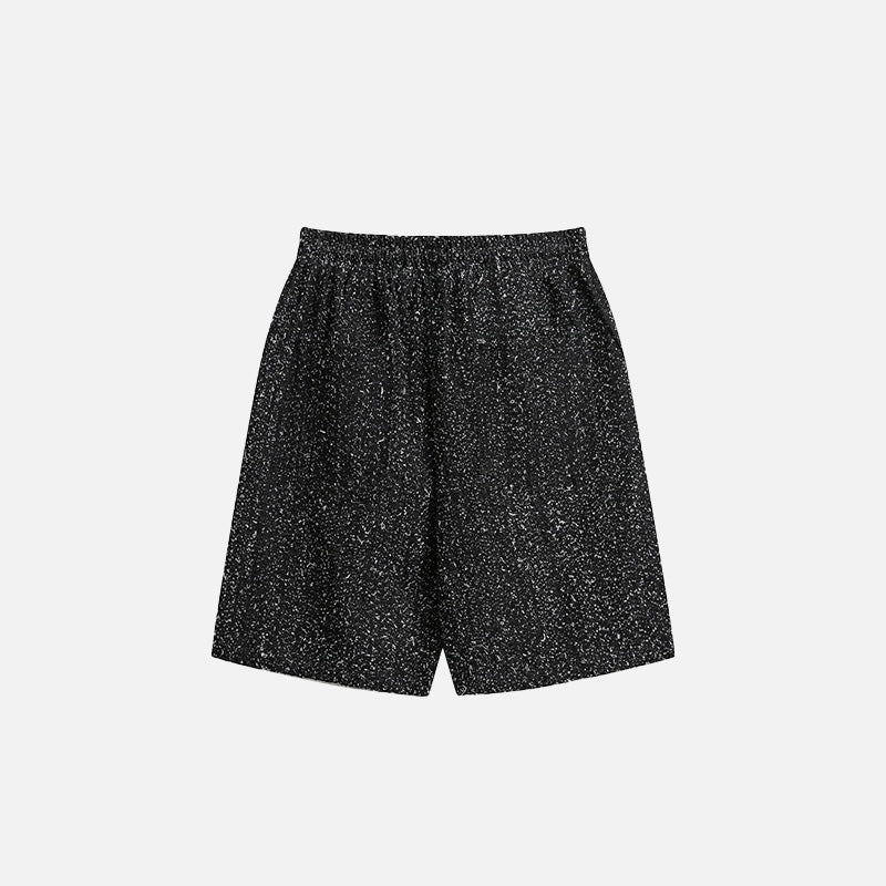 Moderne gespikkelde trekkoordshorts