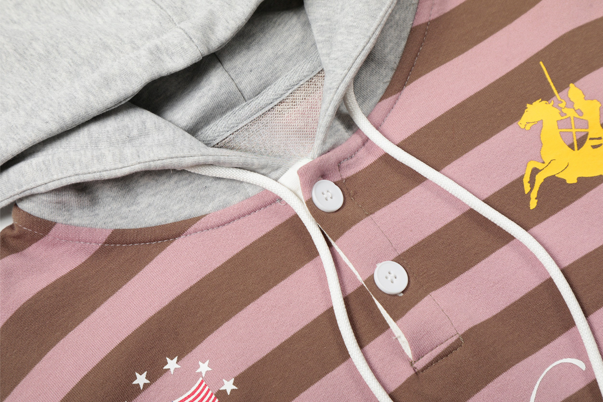 Madxmarx Striped Rugby Hoodie