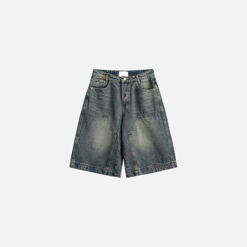 Pantaloncini cargo in denim vintage