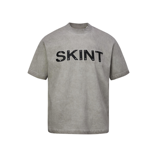 Camiseta Vintage Lavada “SKINT” Madxmarx - M / Cáqui