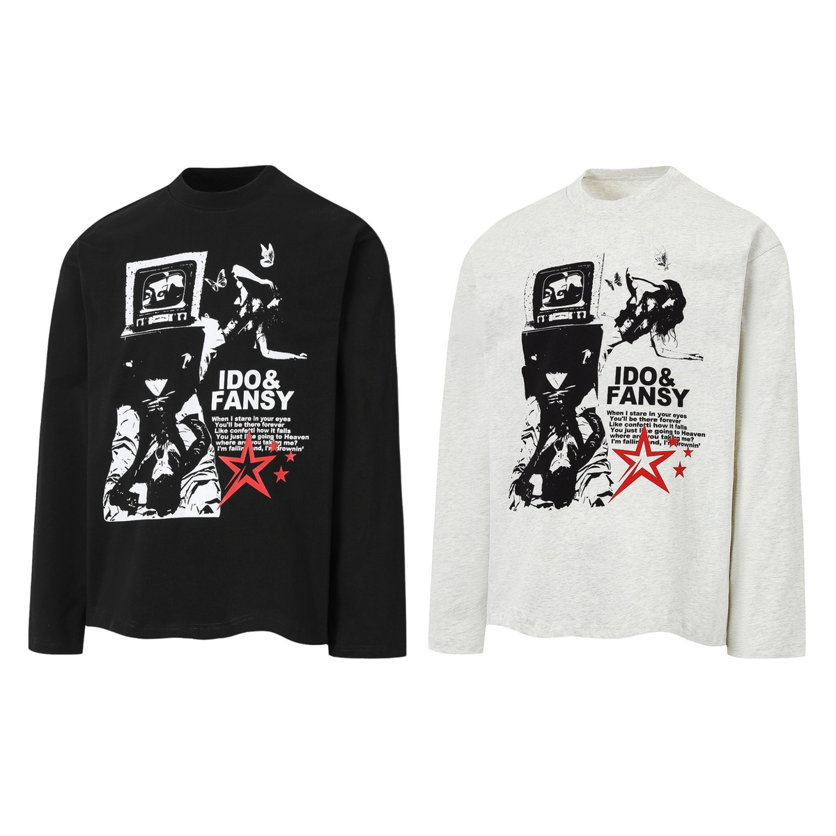 Madxmarx Graphic Collage Long-Sleeve Tee