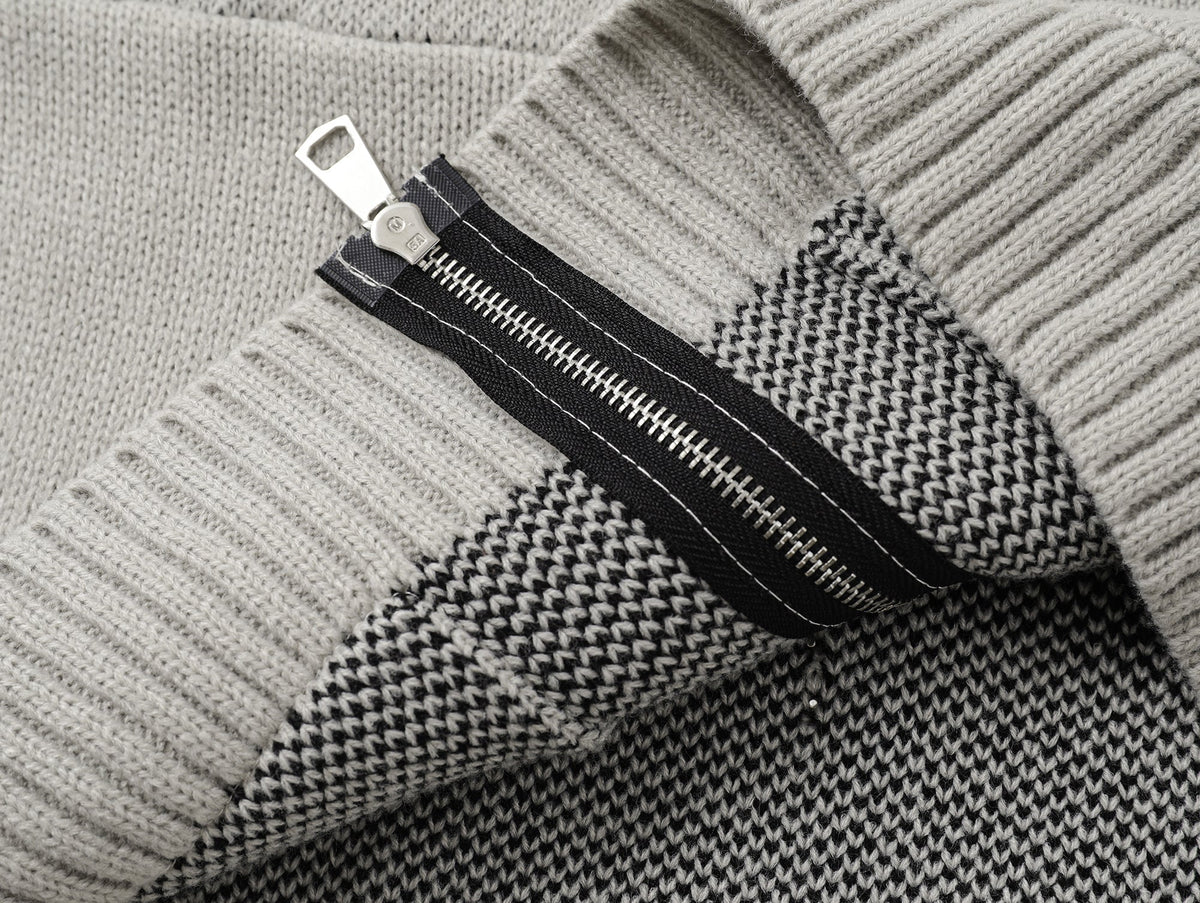 Madxmarx Eye Vision Knit Zip Cardigan