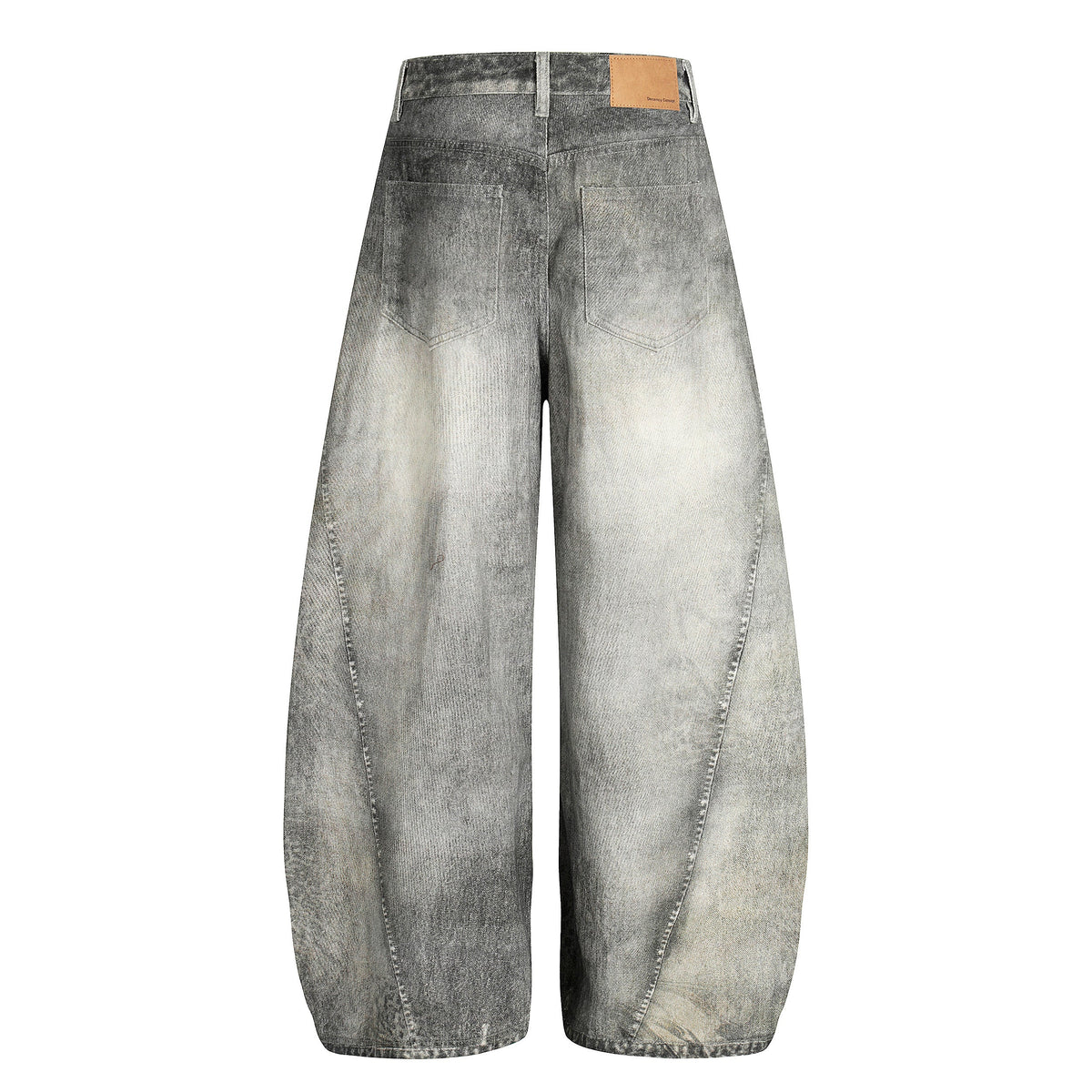Madxmarx Washed Curved Denim Pants