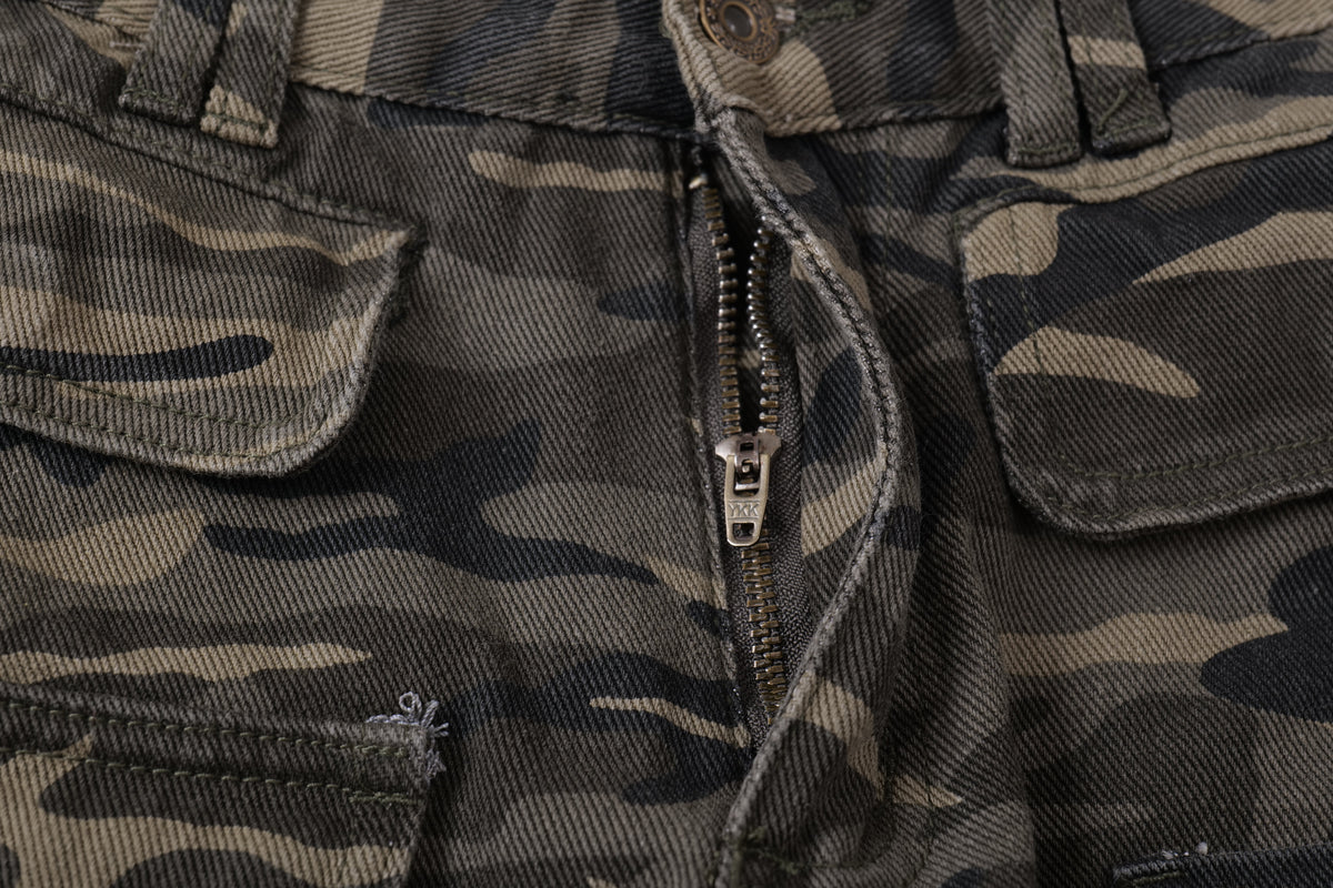 Calça Cargo Multibolsos Camuflada Madxmarx
