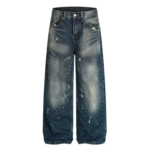 Madxmarx Vintage Wash Wide-Leg Jeans - XS / Blue
