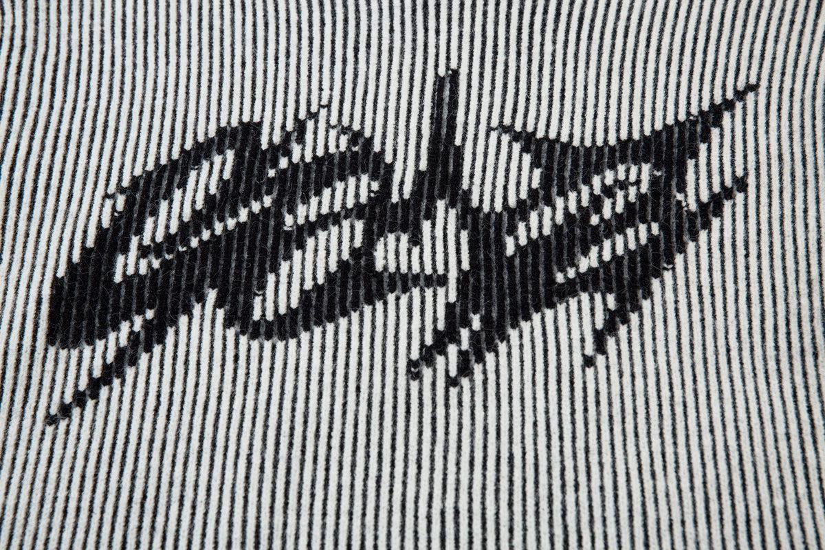 Madxmarx Lightning Ribbed Knit Sweater