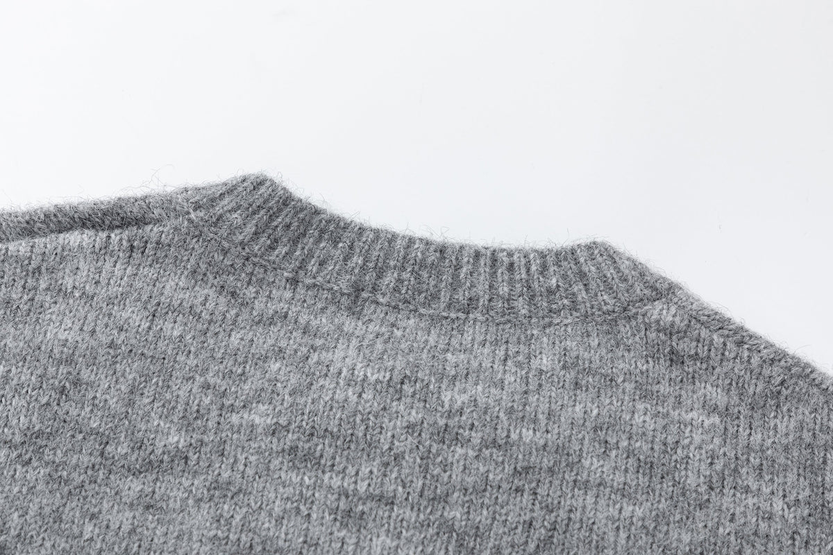 Madxmarx Minimal Wool Blend Knit Cardigan