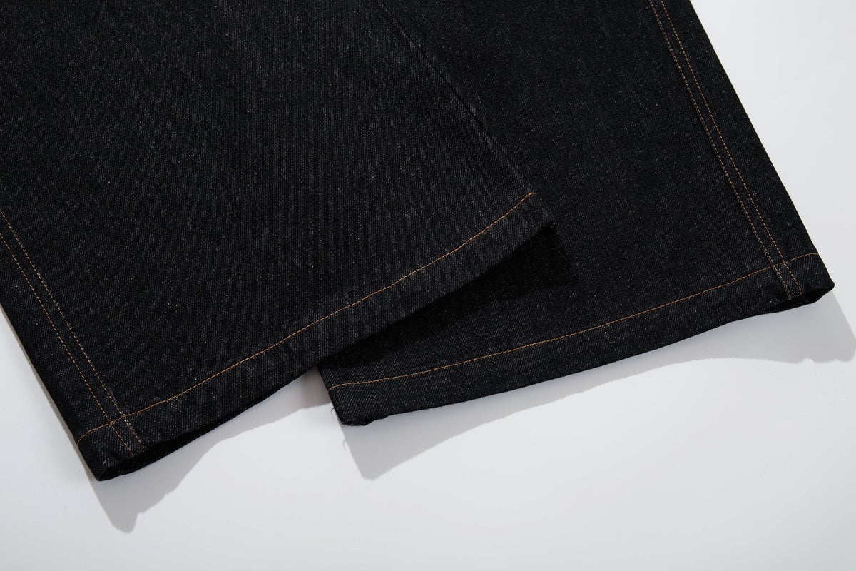Pantalon en jean large à empiècement incurvé Madxmarx