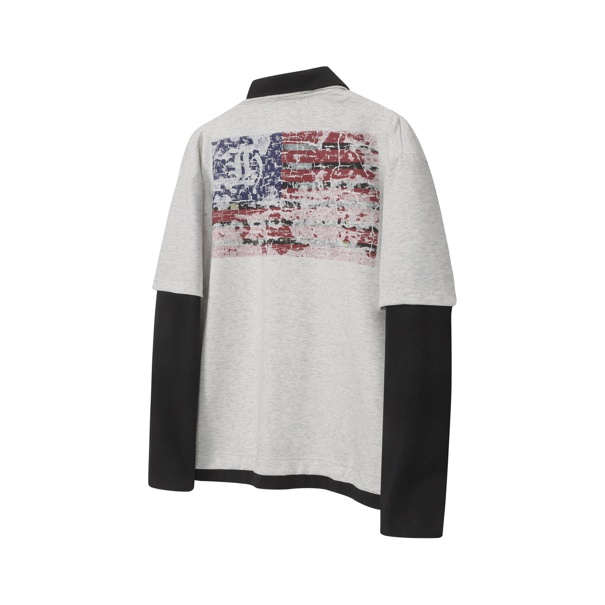 Madxmarx Layered Polo Long Sleeve Tee