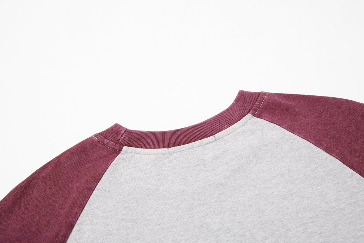 Madxmarx Vintage Raglan Graphic Long Sleeve T-Shirt
