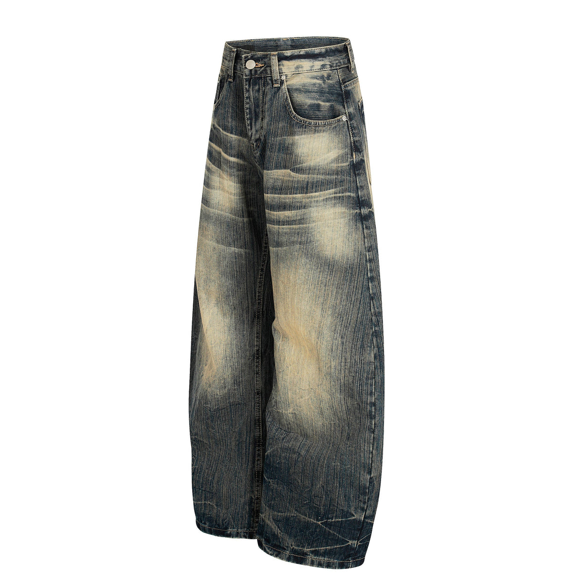 Pantalon en jean ample délavé vintage Madxmarx