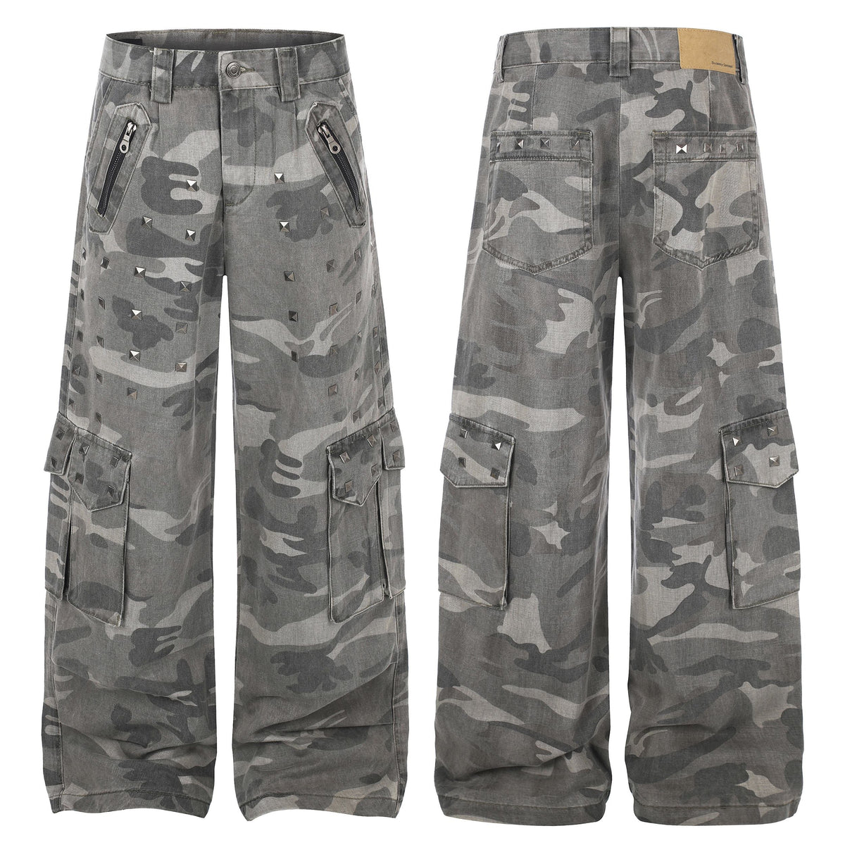 Madxmarx Studded Camo Cargo Pants