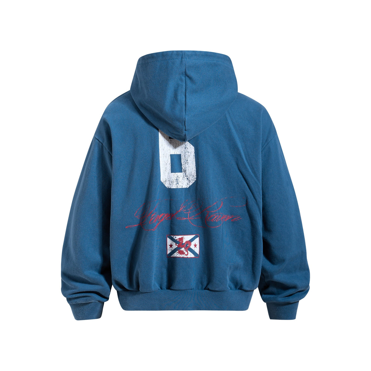 Madxmarx Dragon Script Zip-Up Hoodie