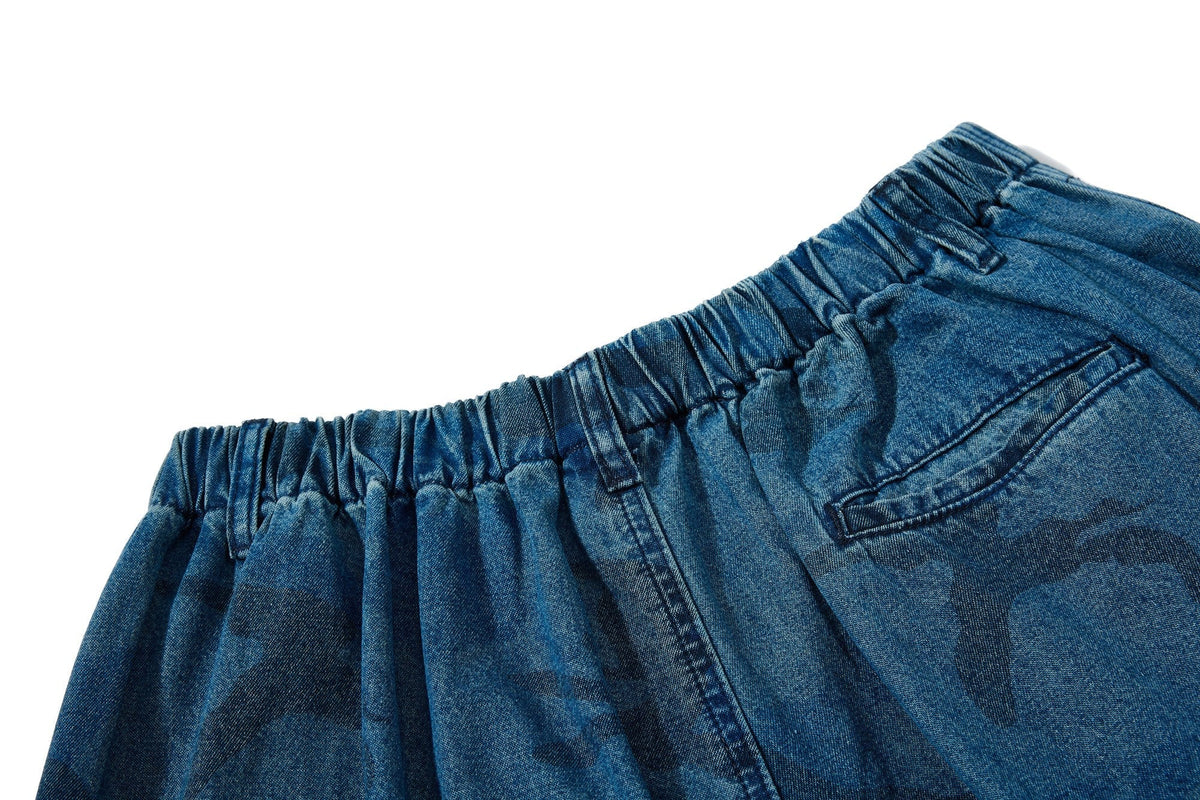Madxmarx Washed Camo Baggy Jeans