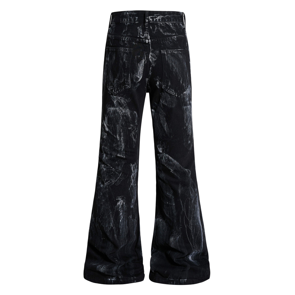 Madxmarx Washed Utility Flare Denim Jeans