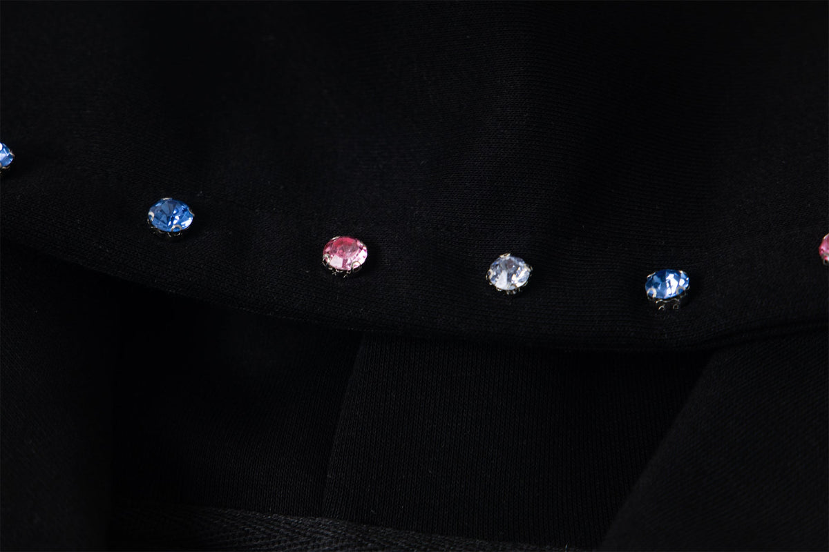 Madxmarx “MAKE” Studded Zip Hoodie