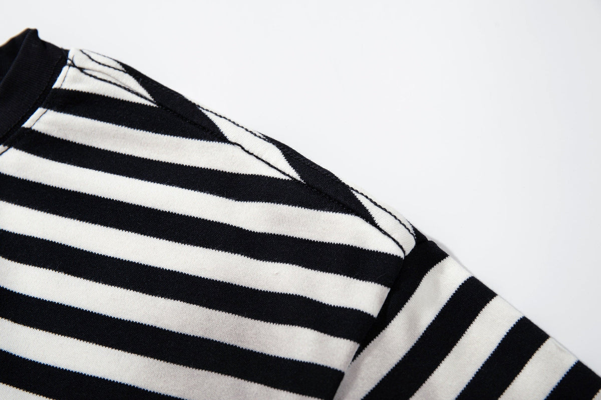 Madxmarx Striped Graphic Long Sleeve