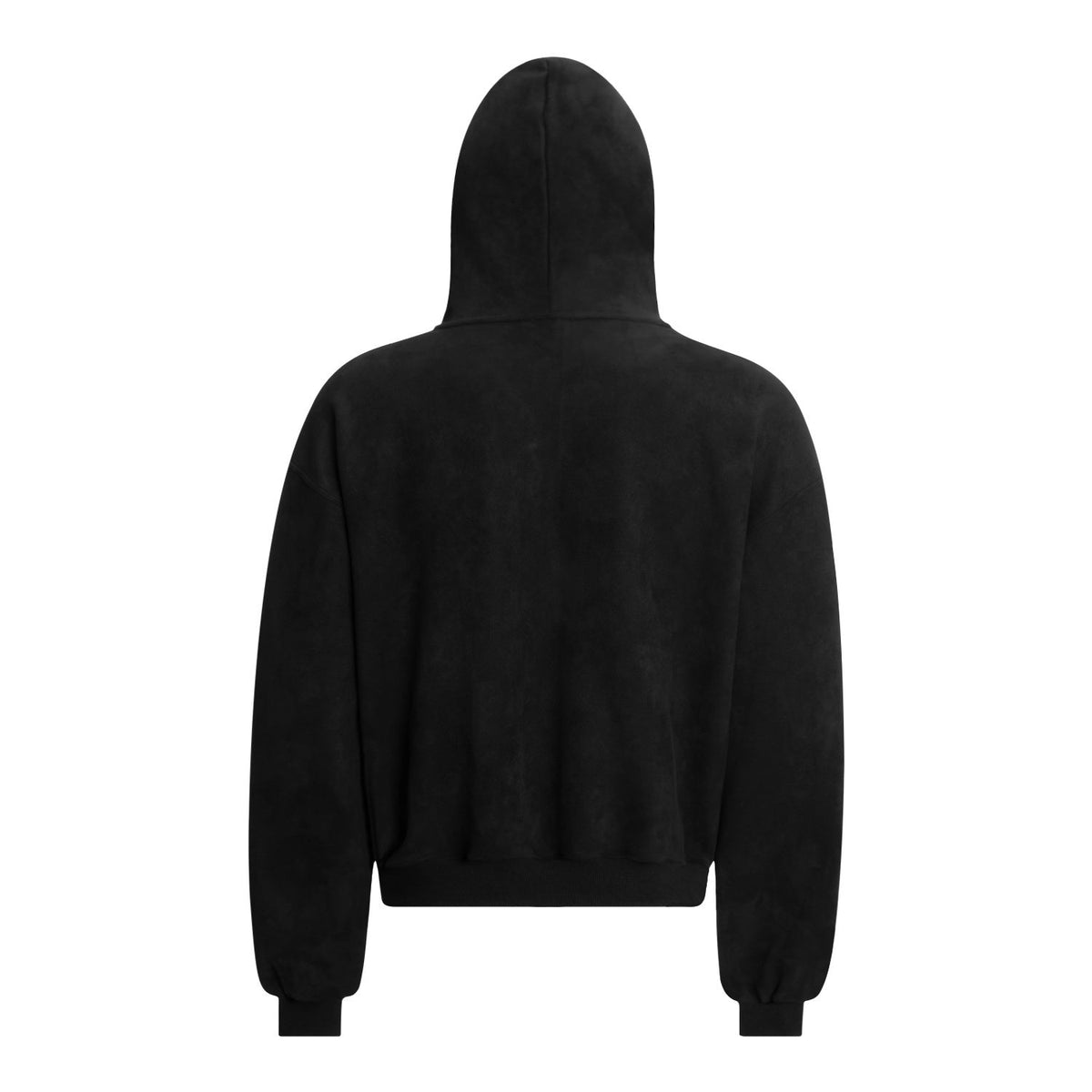 Madxmarx Gothic Embroidered Suede Zip Hoodie