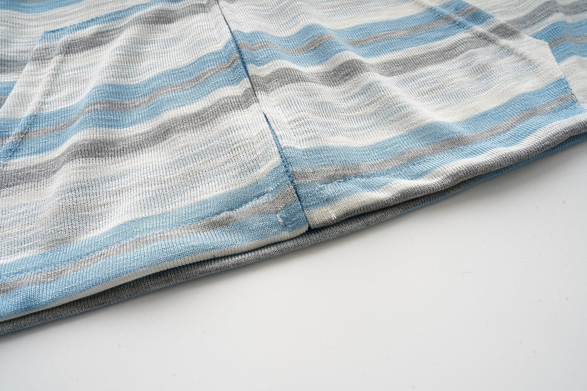 Madxmarx Striped Zip-Up Hoodie
