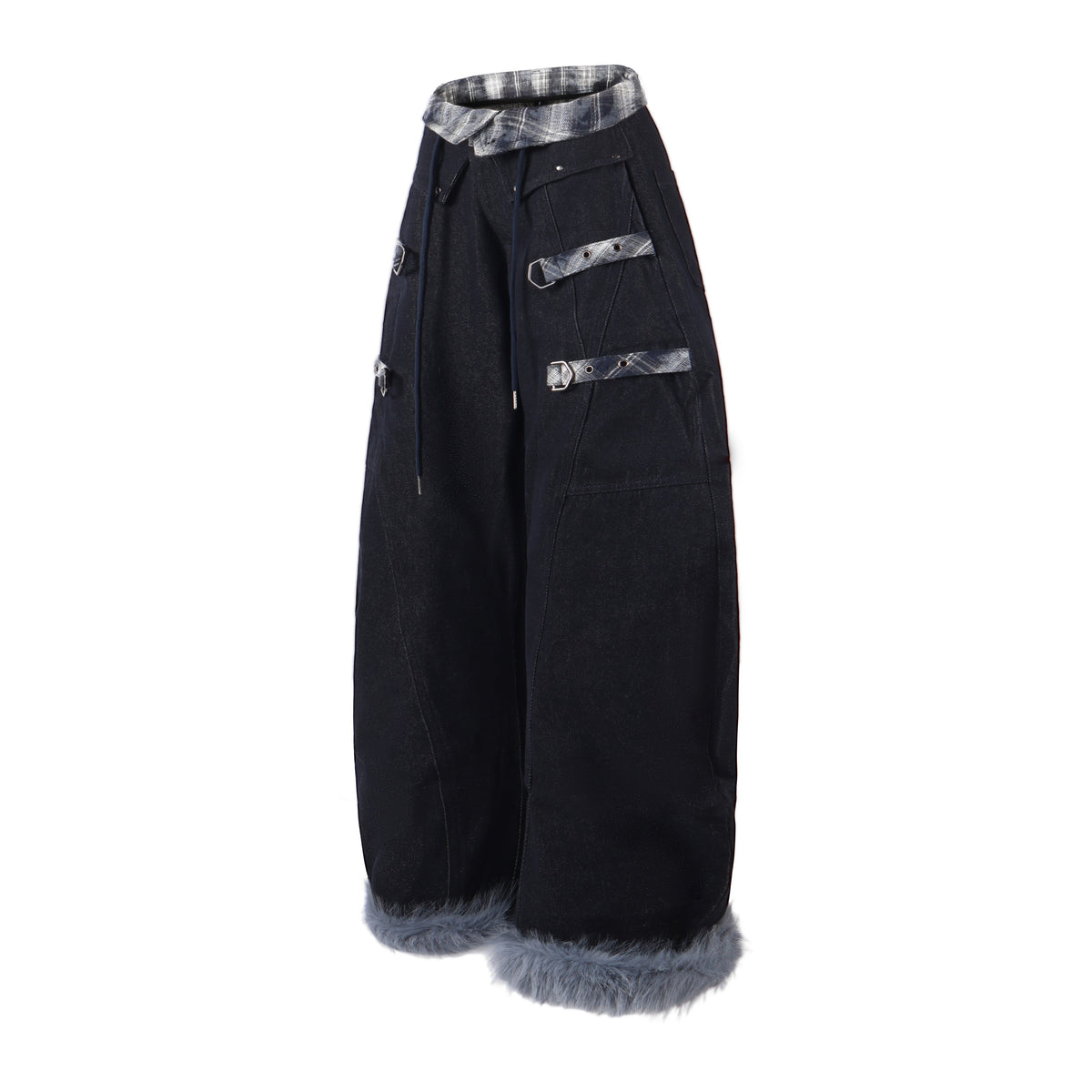 Pantalon fuselé en similicuir doublé de flanelle Madxmarx