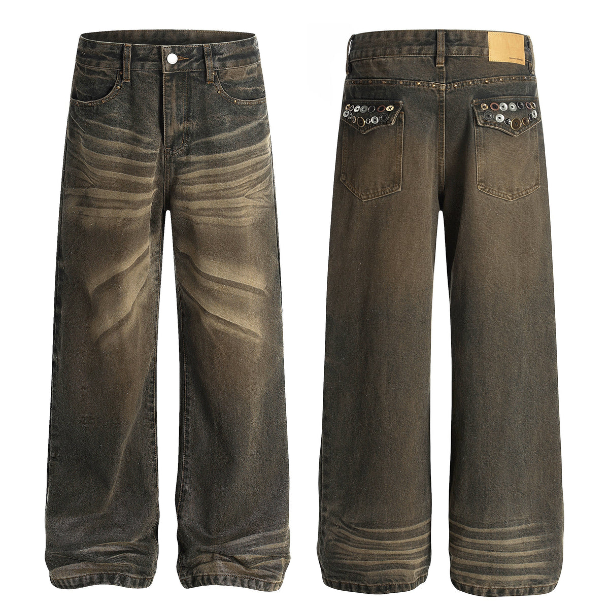 Madxmarx Retro Fade Wide-Leg Jeans