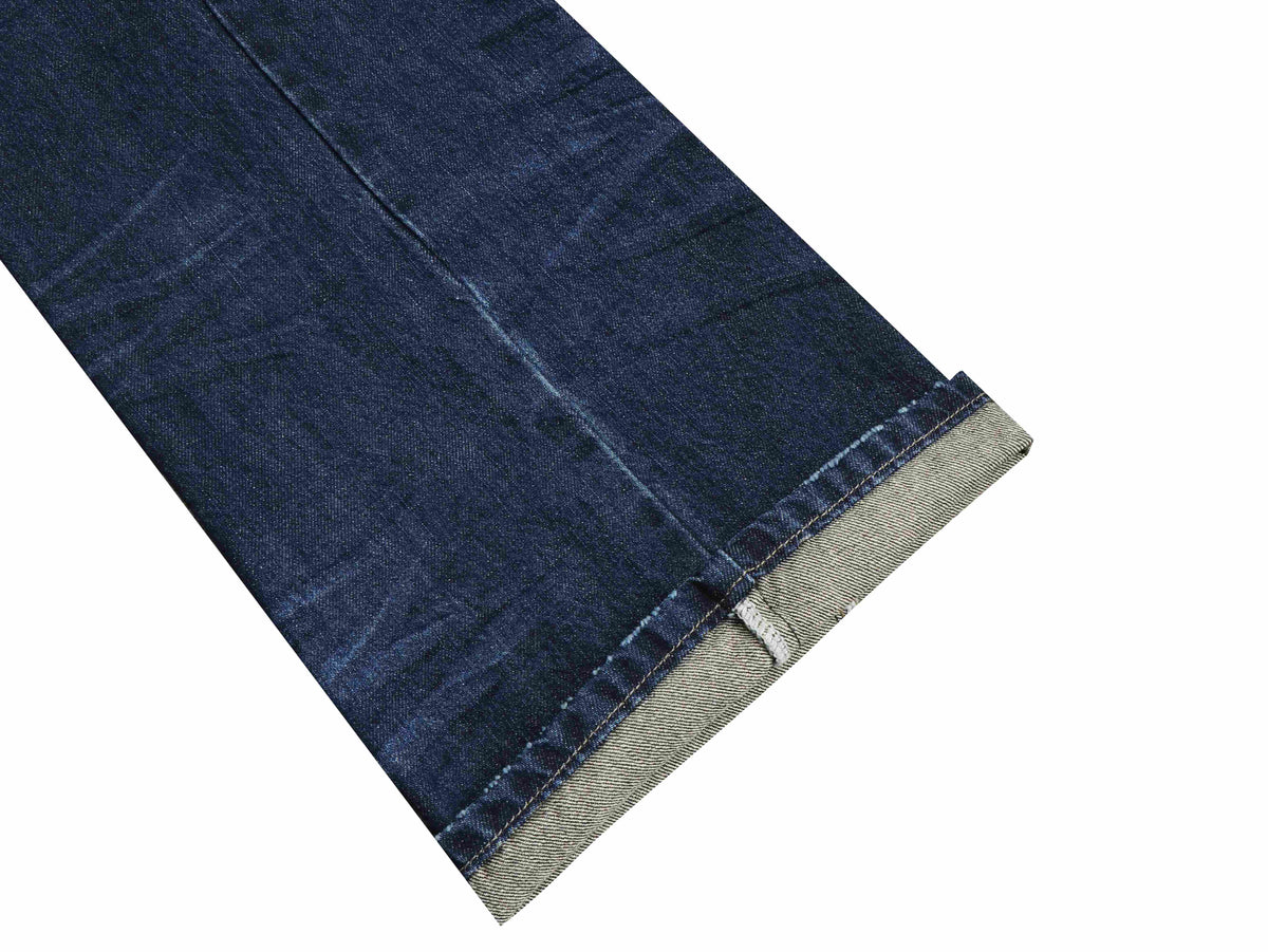 Madxmarx Studded Washed Wide-Leg Jeans